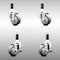 Service Caster 3 Inch 316SS Thermoplastic Rubber Swivel 1 Inch Stem Caster Brake SCC, 2PK SCC-SS316EX20S314-TPRB-2-TLB-2-1 - alternate 1